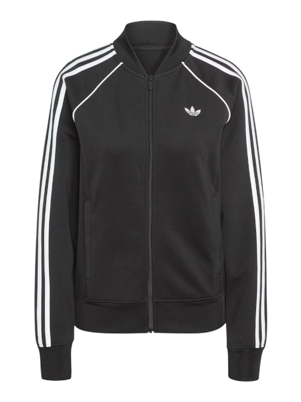 Adidas Originals 3 Stripe Track Jacket Black White Classic Zip Up Unisex M